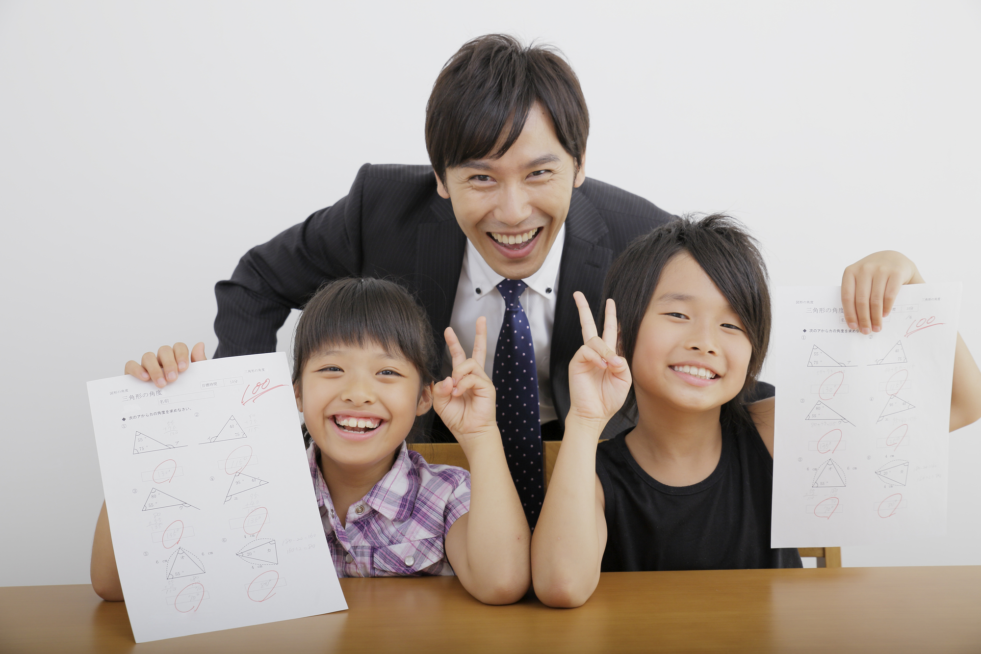 塾の先生と2人の生徒