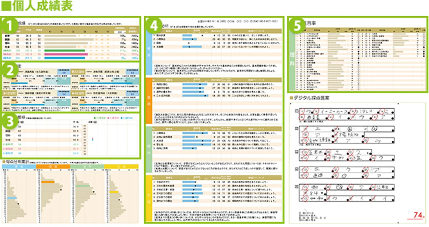 小学生の個人成績表