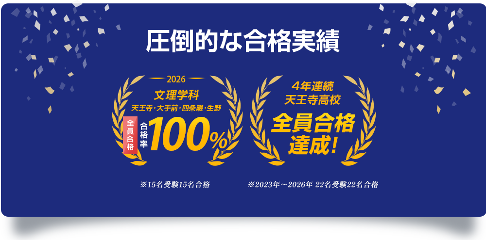 圧倒的な合格実績