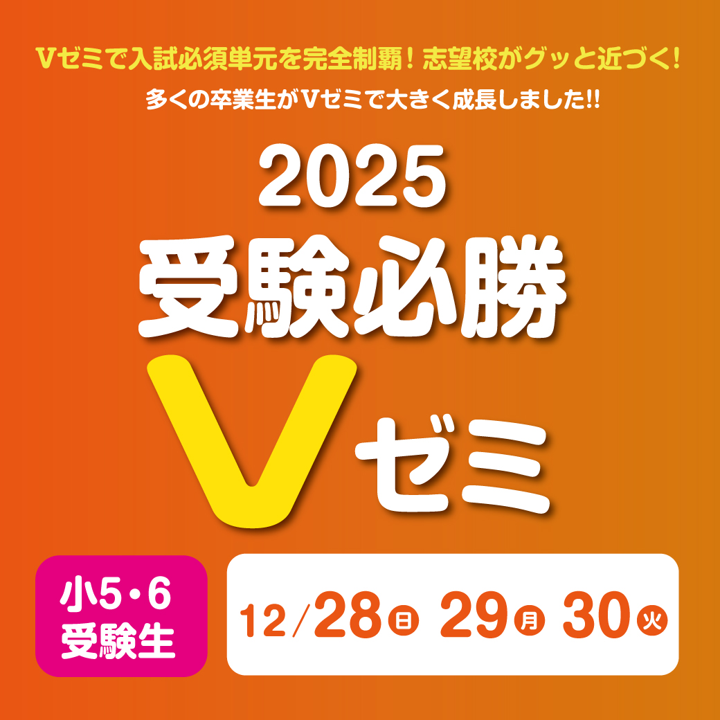 2025受験必勝Vゼミ