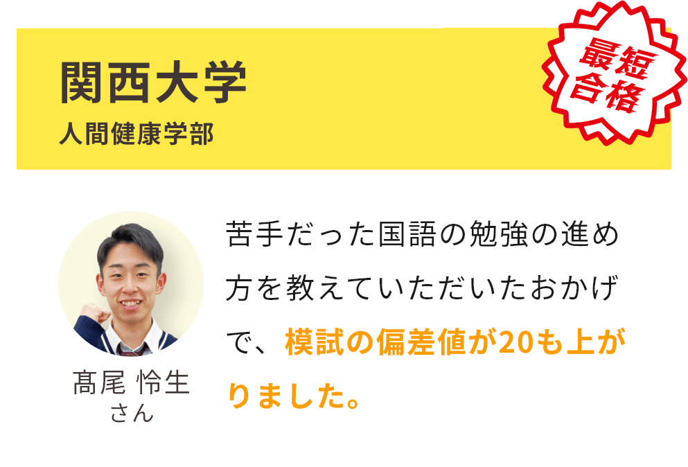 関西大学 人間健康学部 合格