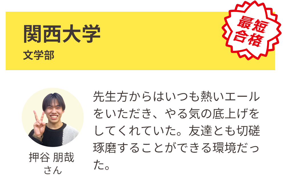 関西大学 文学部 合格