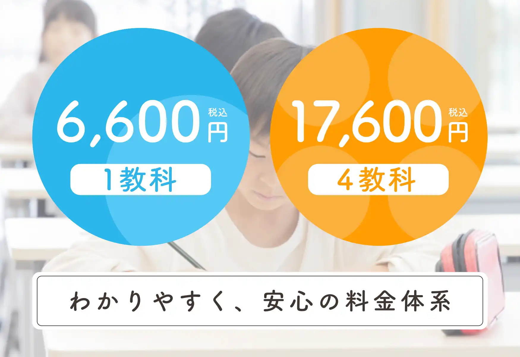 わかりやすく、安心の料金体系