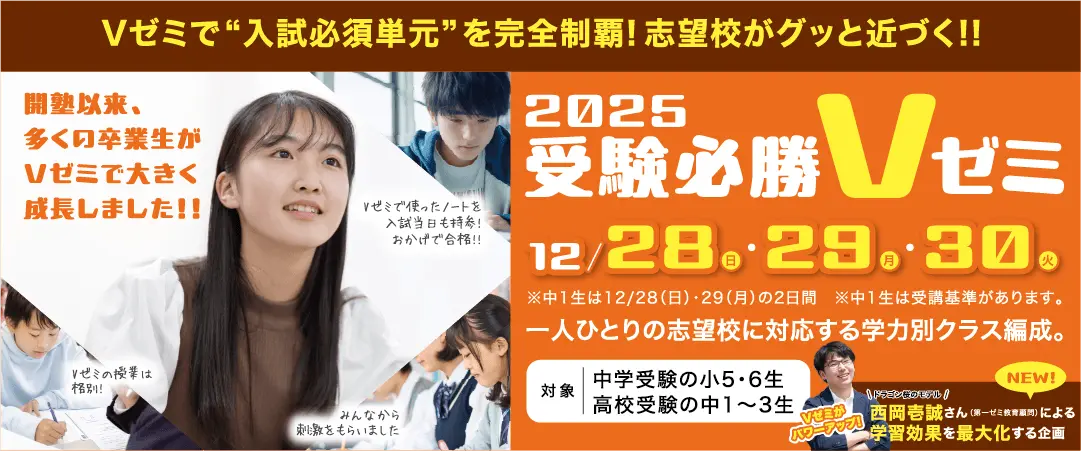受験必勝Vゼミ［冬の集中特訓］